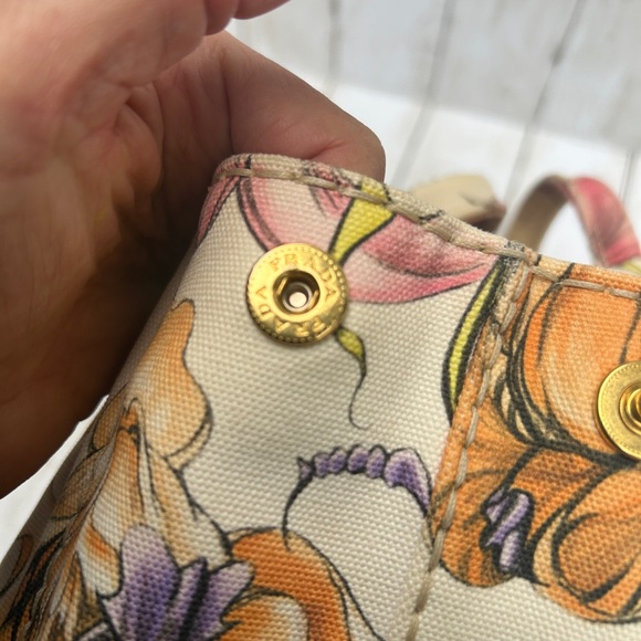 PRADA CANAPA FAIRY JAMES JEAN 2 Way Convertible Tote Art: 1BG439 #100 - Picture 8 of 14